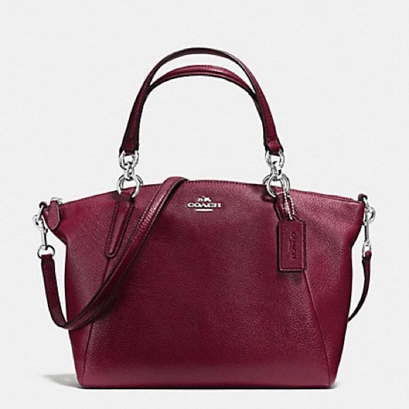 Coach Handbags - Coach Burgundy Two Way Bag